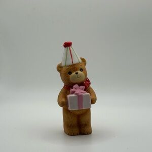 Vintage Enesco Bear Figurine 1982 – Birthday Gift Hat – Lucy & Me Japan 003